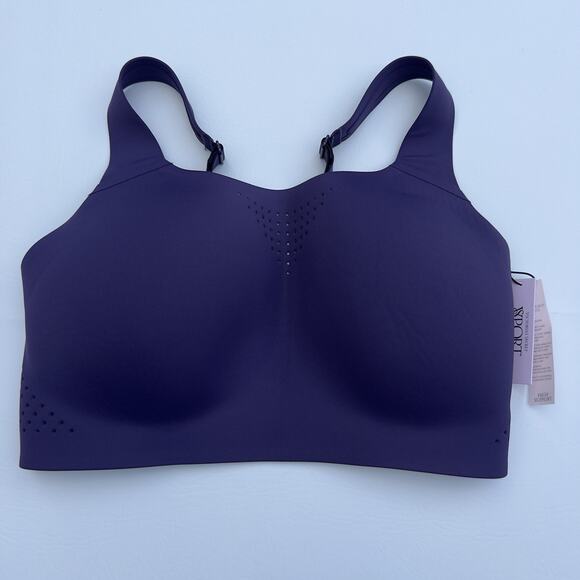 Victoria's Secret Sports Bra Size 34DDD Purple Featherweight Max Sports Bra NWT - Picture 4 of 9